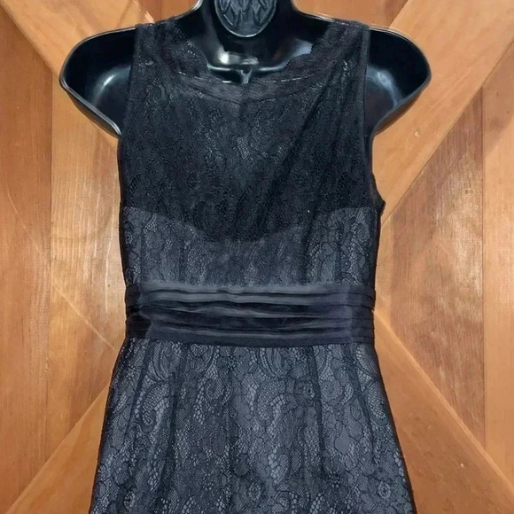 Anthropology Black/Gray Lace Dress- 2 - Picture 7 of 10